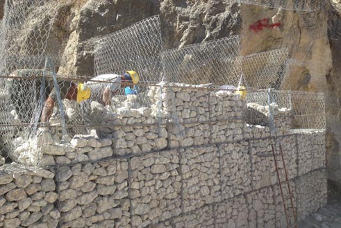 Realizzazione delle gabbionate